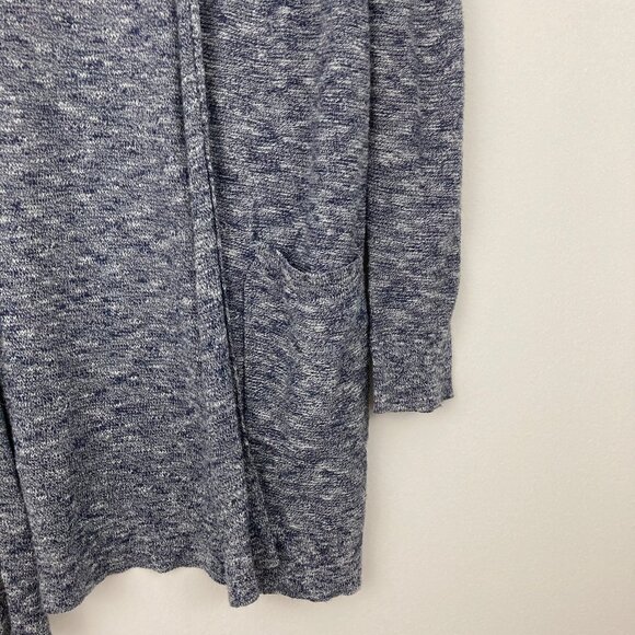 Marine Layer Nantucket Cardigan Navy Heather Size S Cotton Marled Lightweight - Picture 5 of 10